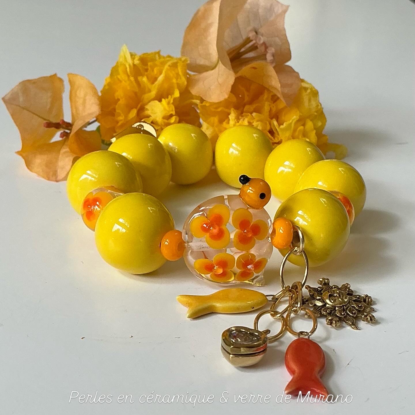 Bracelet « Cœur d’écume solaire »