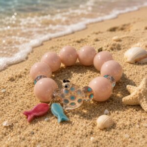 Bracelet “Rose est la nuit”