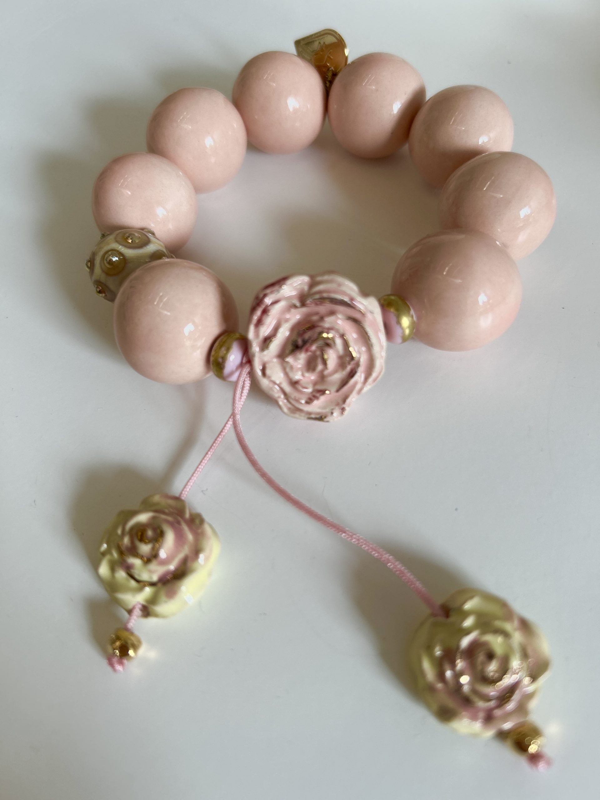 Bracelet « Rose la vie rose »