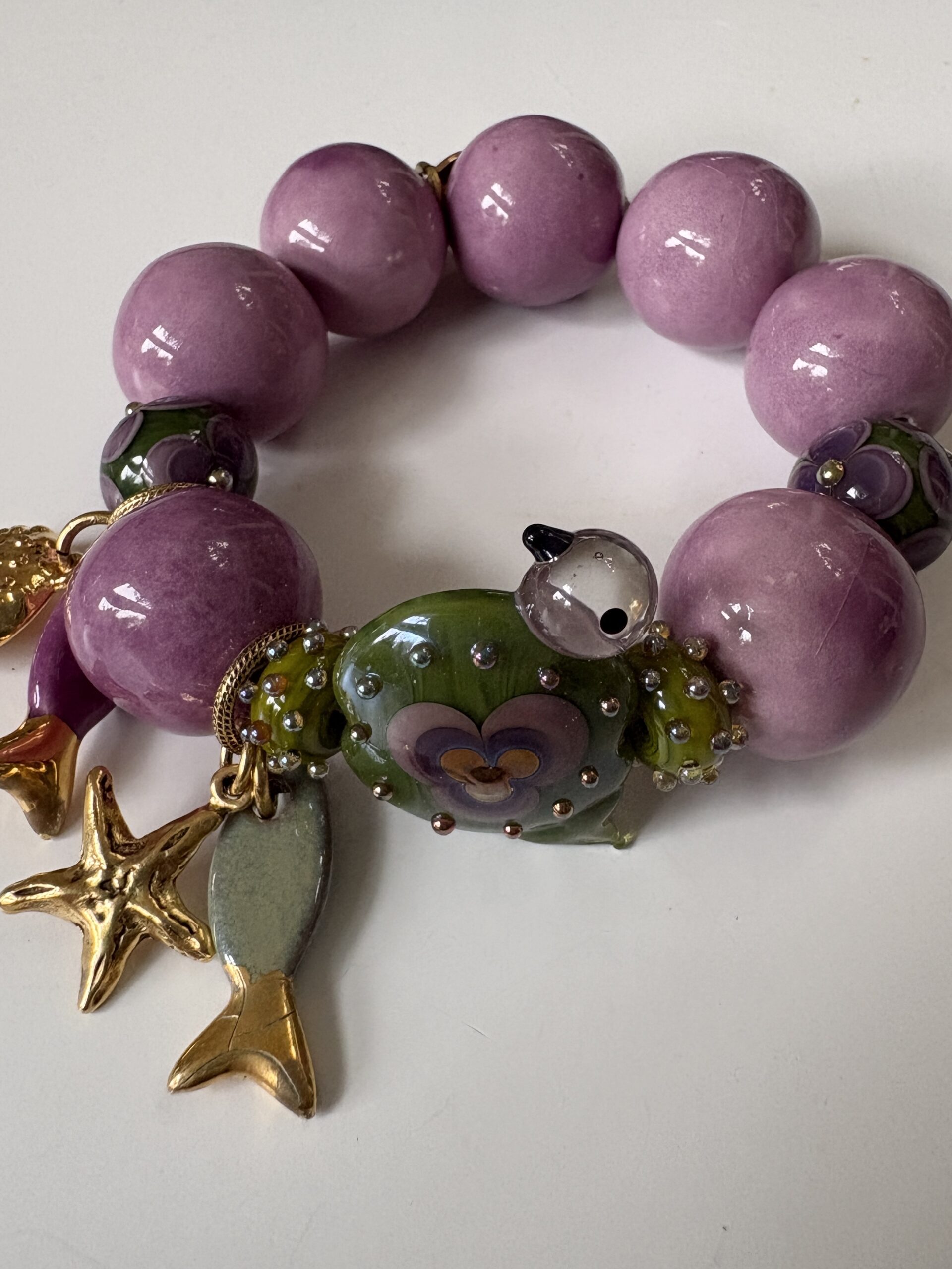 Bracelet “ Présage du Printemps “RÉSERVÉ Stéphanie – Image 2